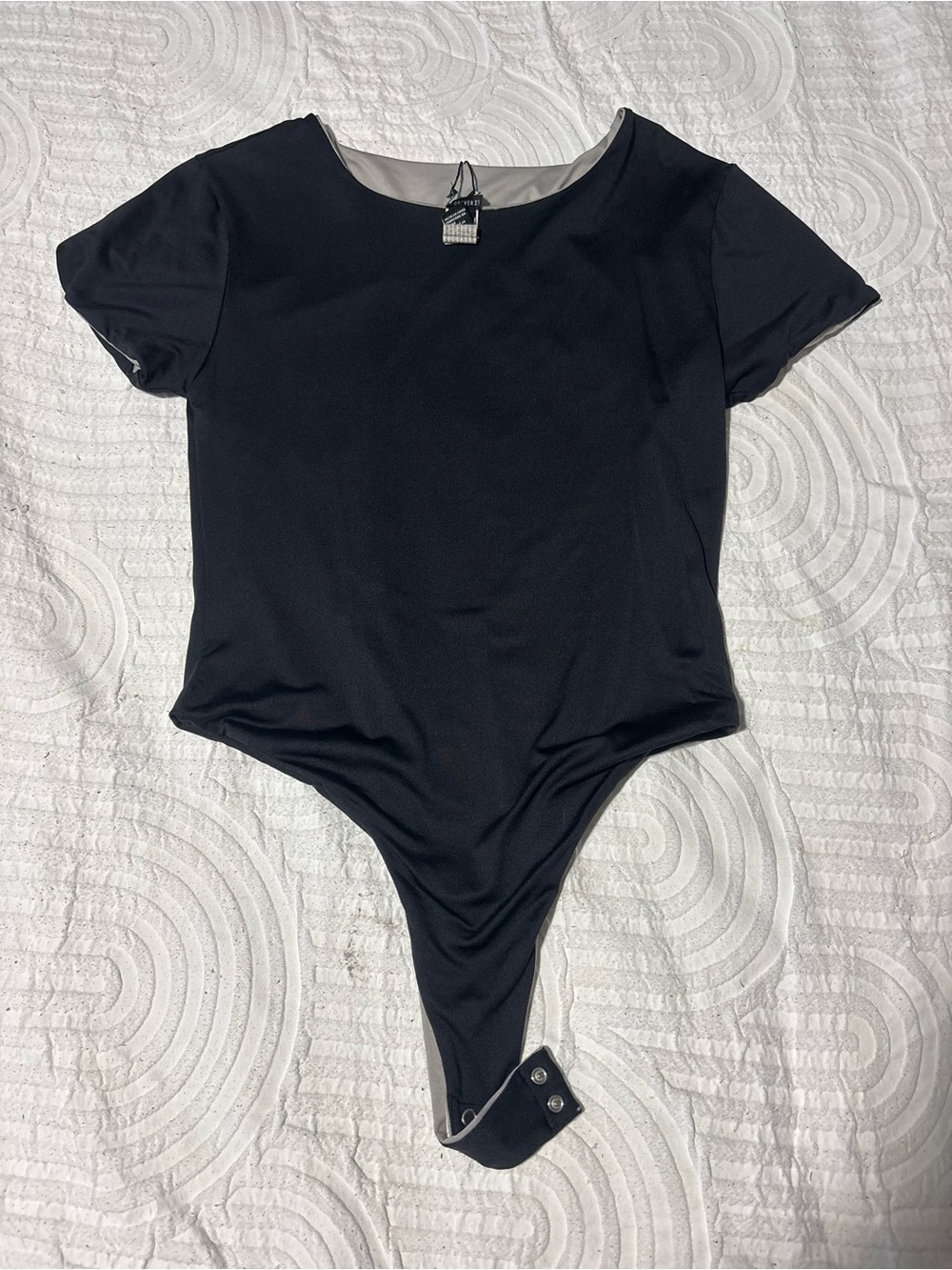 Classic Black Short Sleeve One-Piece Bodysuit